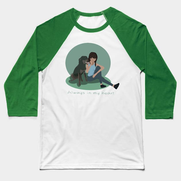 Always in my heart Baseball T-Shirt by Antiope